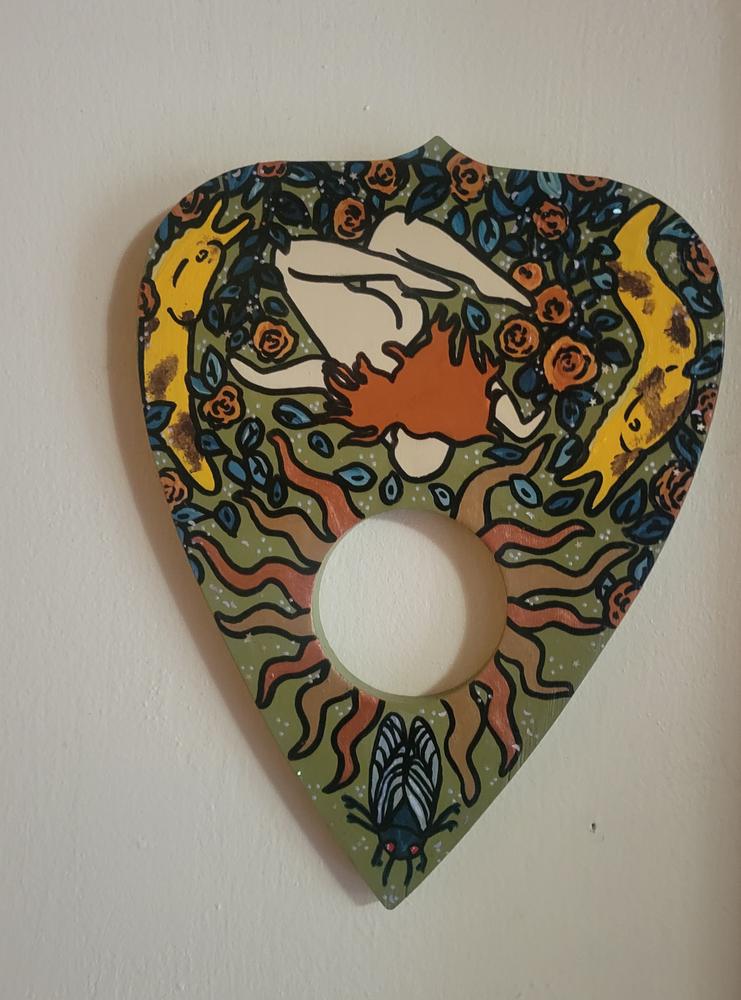 Trekell Planchette Panel - Wooden Painting Halloween Canvas - Customer Photo From Harley Banks