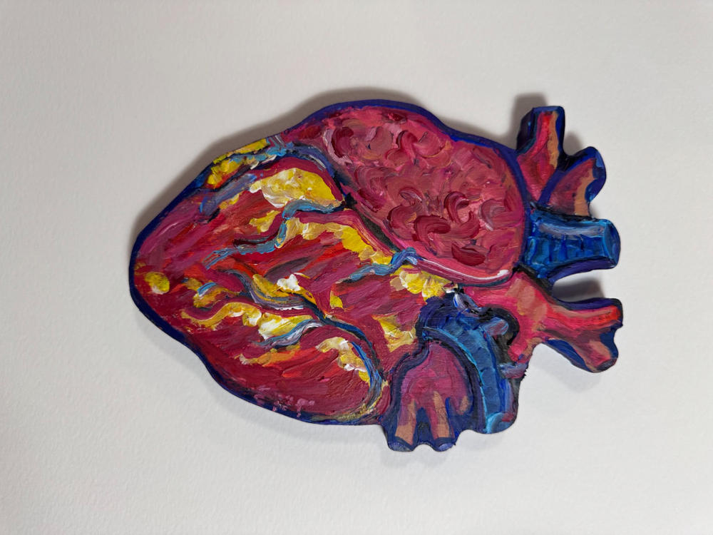 Trekell Anatomical Heart Panel - Wooden Painting Canvas - Customer Photo From Lance White