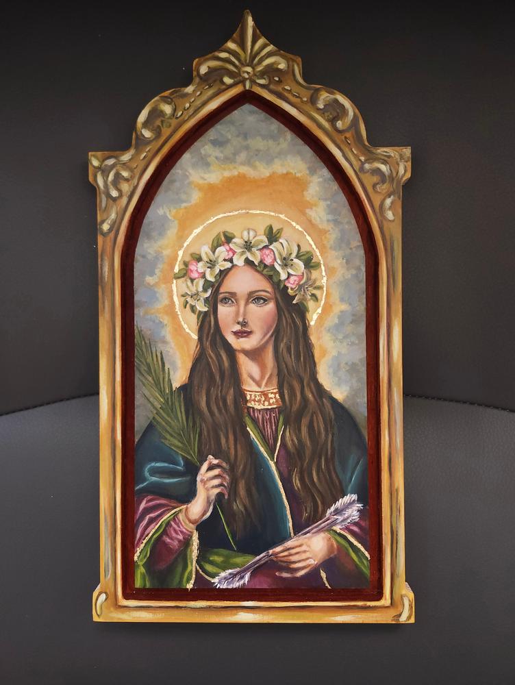 Trekell Gothic Abbey Floater Panel – 1/2" Baltic Birch – 6" x 12" - Customer Photo From Shawna