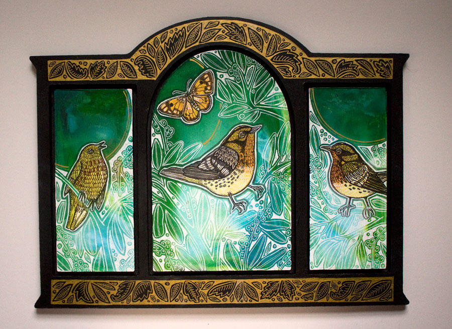 Trekell Palladian Triptych - Wooden Painting Canvas + Frame - Customer Photo From Lynnette Shelley