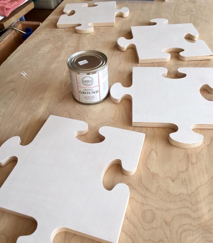 Trekell Puzzle Piece Panel - Wooden Painting Canvas - Customer Photo From Peter Holub