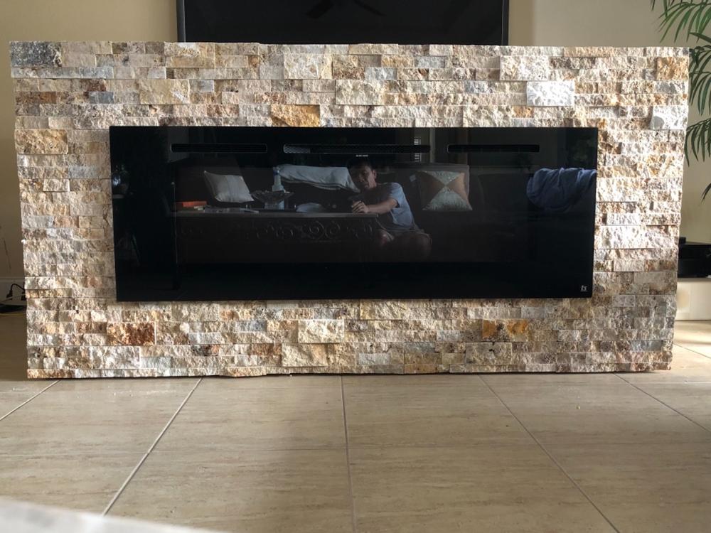 Touchstone Sideline 60" Flush Mount Electric Fireplace - Customer Photo From Terry Robinson
