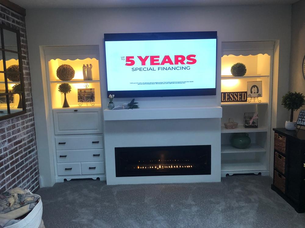 Empire 48" Boulevard Vent-Free Linear Gas Fireplace - Customer Photo From Mary Riffle