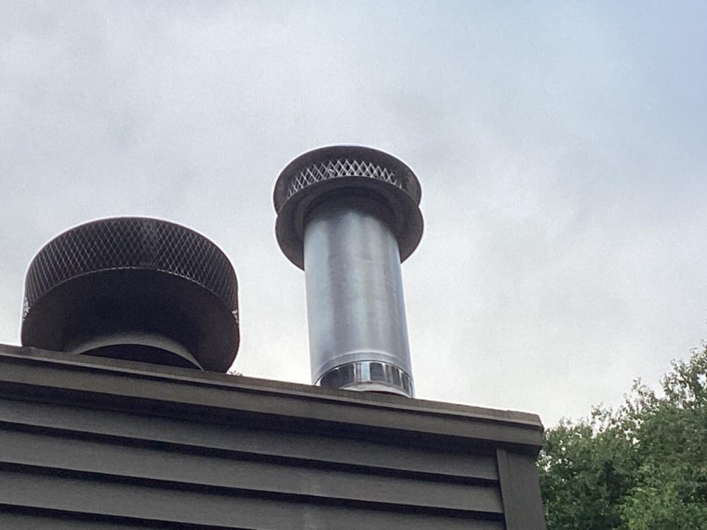 Security Chimneys Secure Temp ASHT 8" x 24" Aluminum Zinc Coated Steel Pipe Length - Customer Photo From Donny Wessner