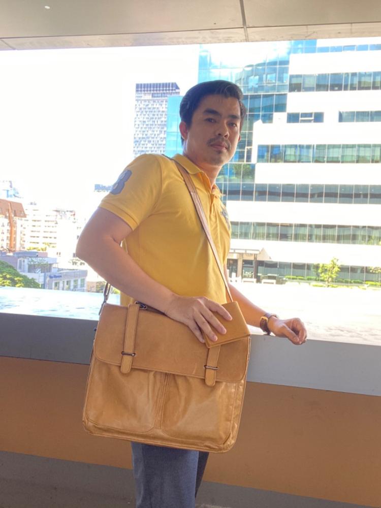 BL99 | Executive Laptop Bag (ราคาปกติ 7,450 บาท ราคาโปรสั่งผลิต กด/เลื่อนดูด้านล่าง) - Customer Photo From Krisada. D