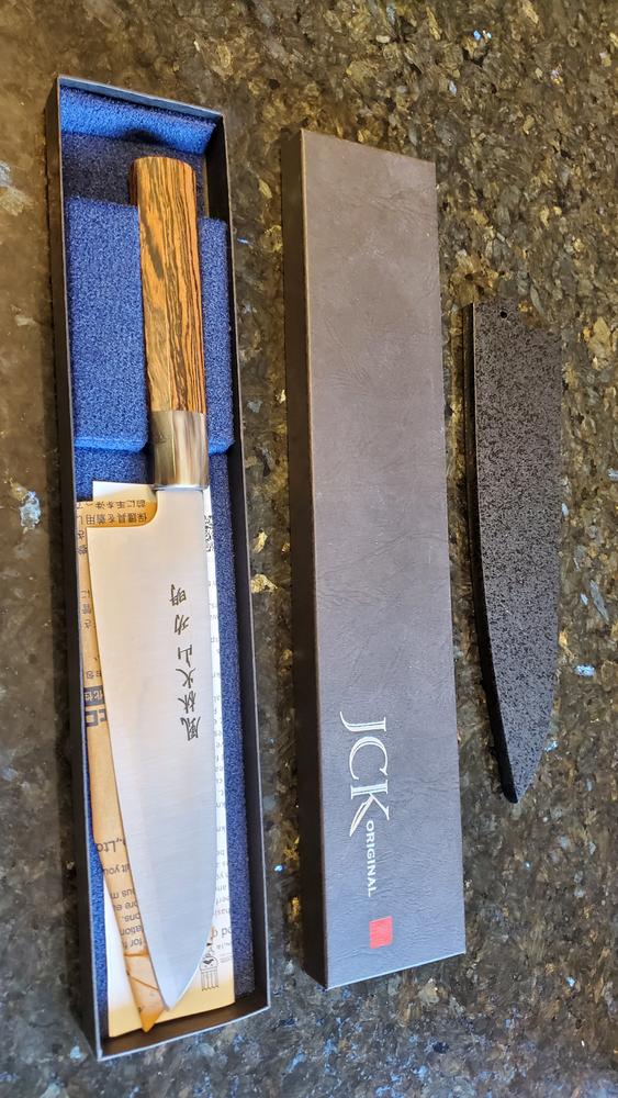 Fu-Rin-Ka-Zan R-2 Clad Wa Santoku Knife From