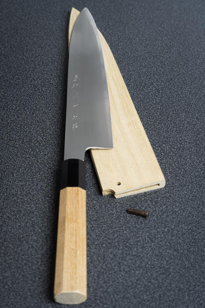 Fu-Rin-Ka-Zan Hon Kasumi Series Gingami No.3 Wa Gyuto (Single Bevel Edge,  210mm to 270mm, 3 sizes)