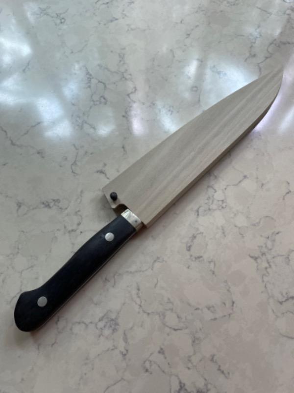 Indigo dyed Magnolia Saya Sheath for 180mm Chef Knife(Gyuto