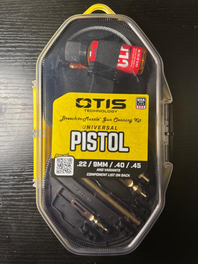 Universal Pistol Cleaning Kit (.22, 9mm, 40cal/10mm,.45 Cal) - Customer Photo From Elijah