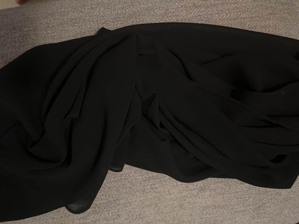 Black Chiffon Hijab – Haute Hijab