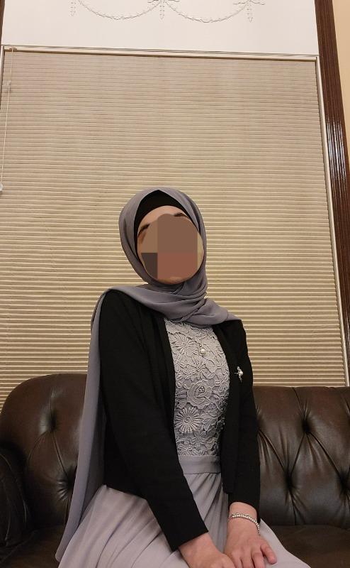 Everyday Chiffon Hijab - Graphite - Customer Photo From Hawraa I.