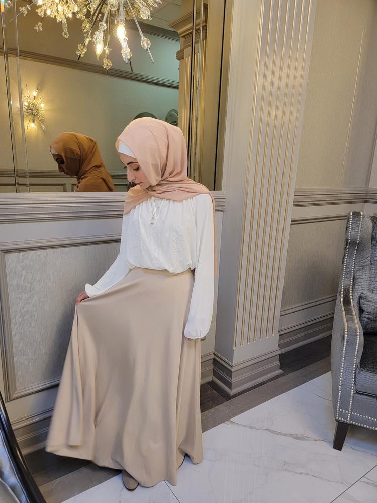 Everyday Chiffon Hijab - Blush - Customer Photo From Hawraa Ismail