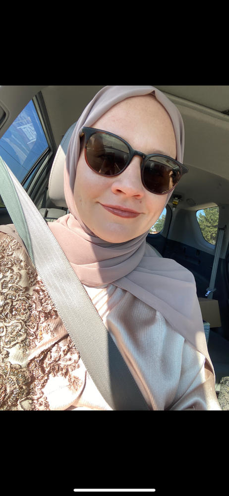 Everyday Chiffon Hijab - Mink - Customer Photo From Margaret M.