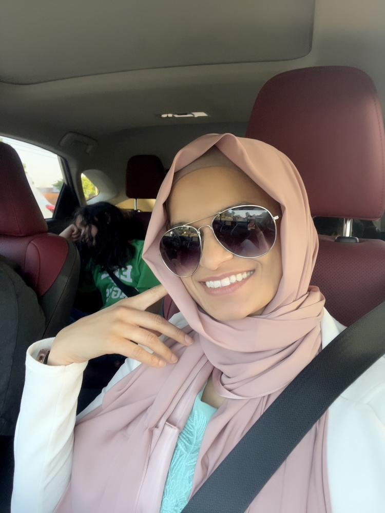Perfect Satin Hijab - Rose Quartz - Customer Photo From Rizwana R.