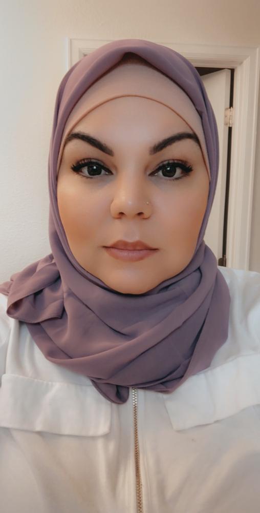Everyday Chiffon Hijab - Fig - Customer Photo From Jennifer Selim