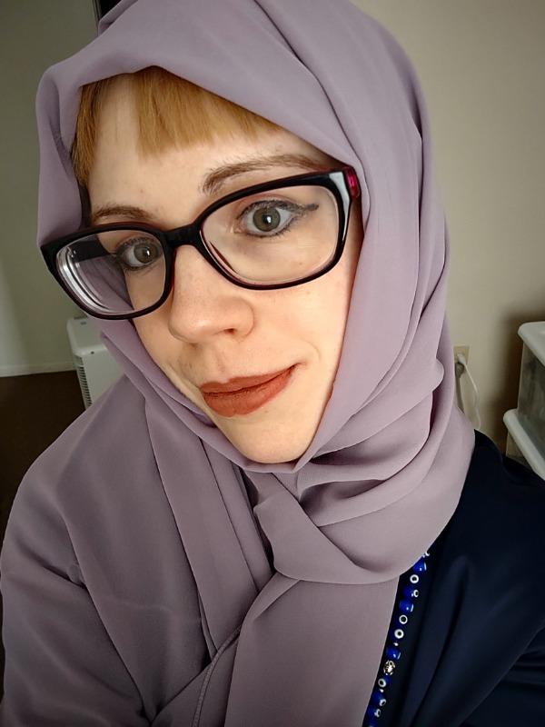 Everyday Chiffon Hijab - Wisteria - Customer Photo From Erica D.