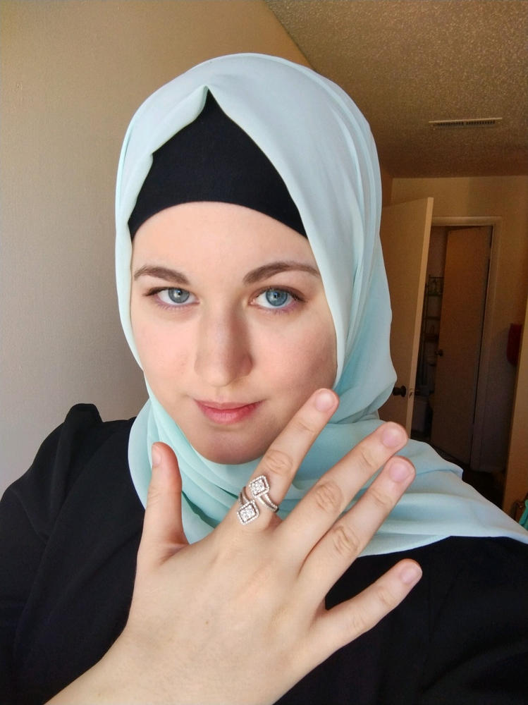 Everyday Chiffon Hijab - Pale Mint - Customer Photo From Casmira K.