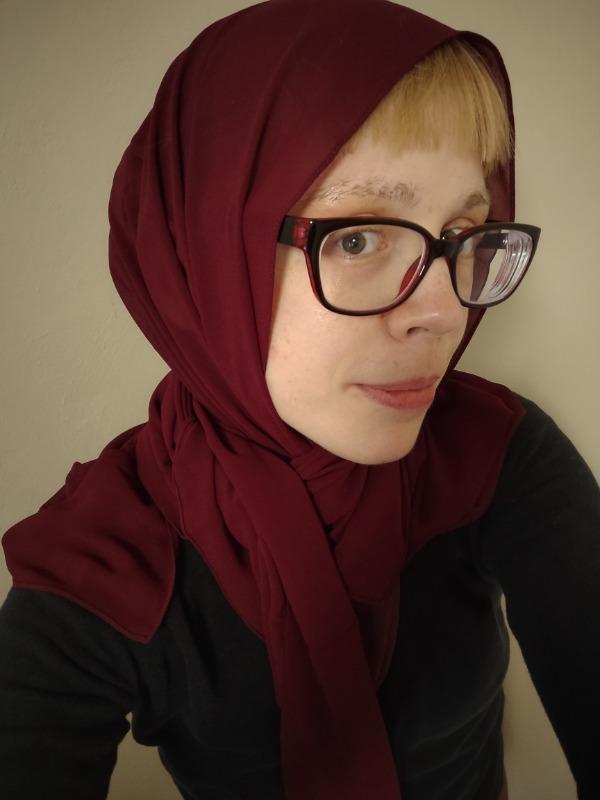 Everyday Chiffon Hijab - Plum - Customer Photo From Erica D.