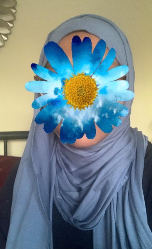 Premium Jersey Hijab - French Blue - Customer Photo From Fahmina P.