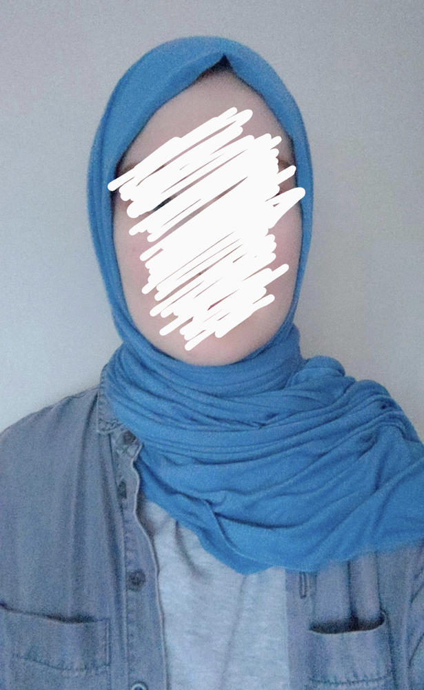 Premium Jersey Hijab - French Blue - Customer Photo From Alina K.