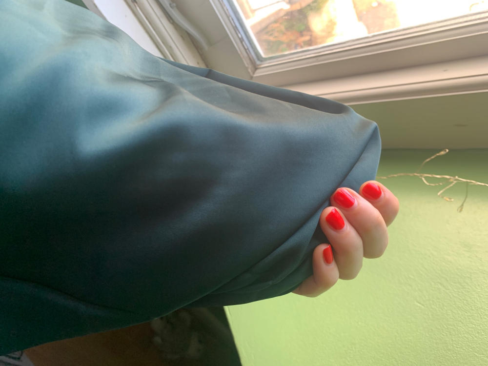 Perfect Satin Hijab - Evergreen - Customer Photo From Grace S.