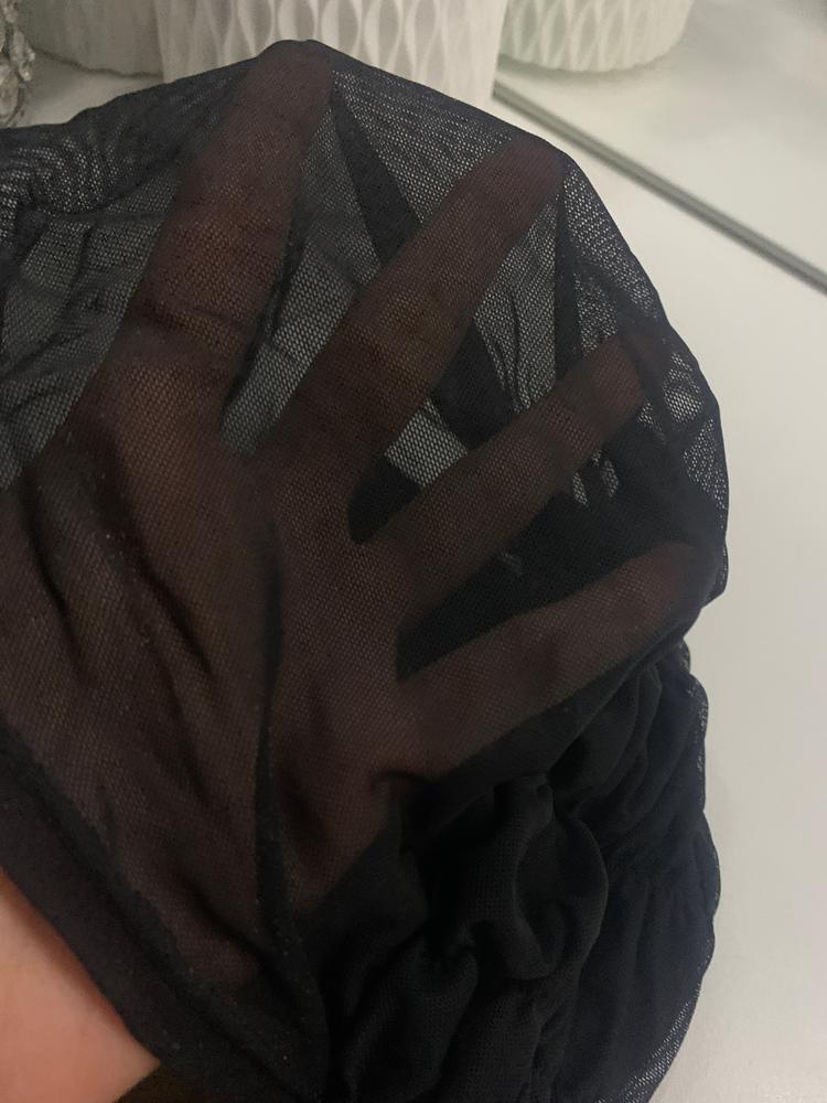 Barely There Underscarf - Black - Customer Photo From Ma