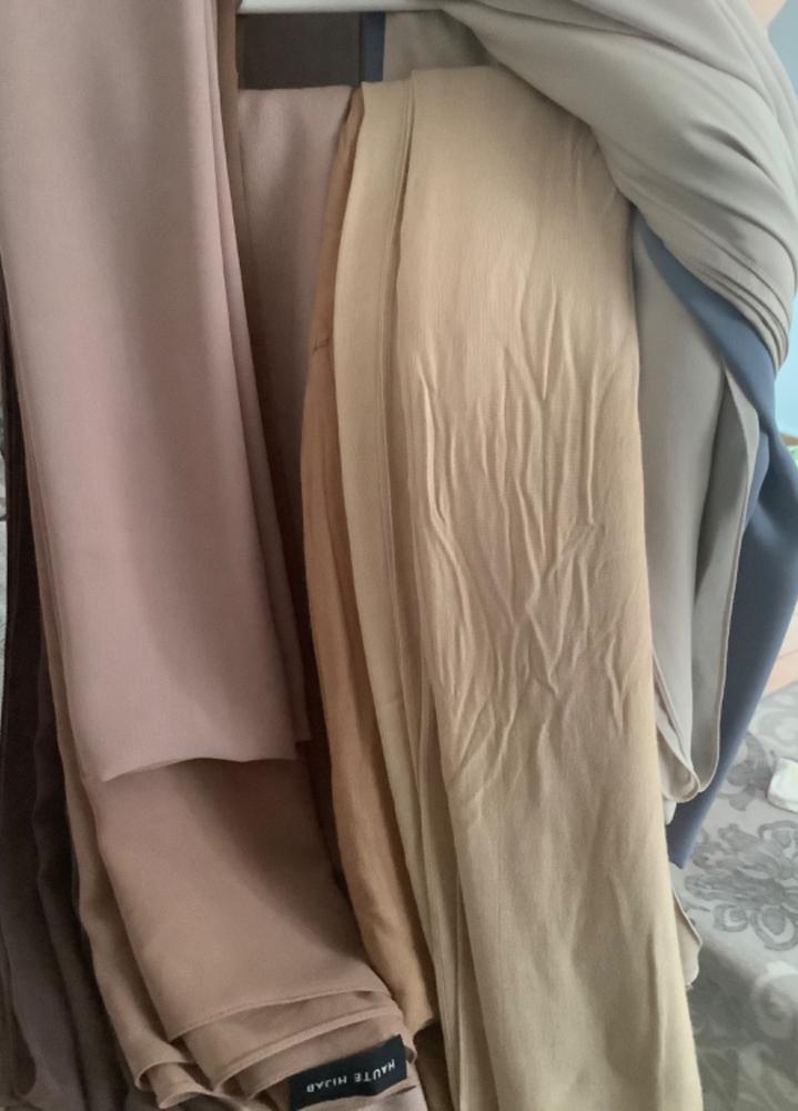 Bamboo Woven Hijab - Blush - Customer Photo From Aya I.
