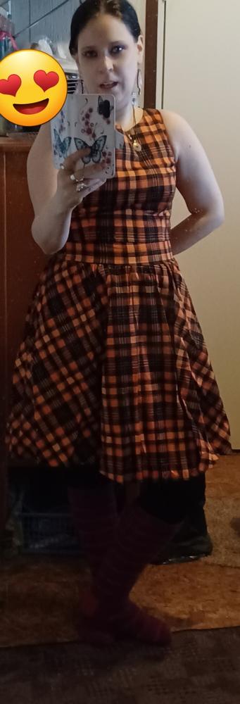 Tea Halloween Tartan Kellomekko - Customer Photo From Eveliina Takala