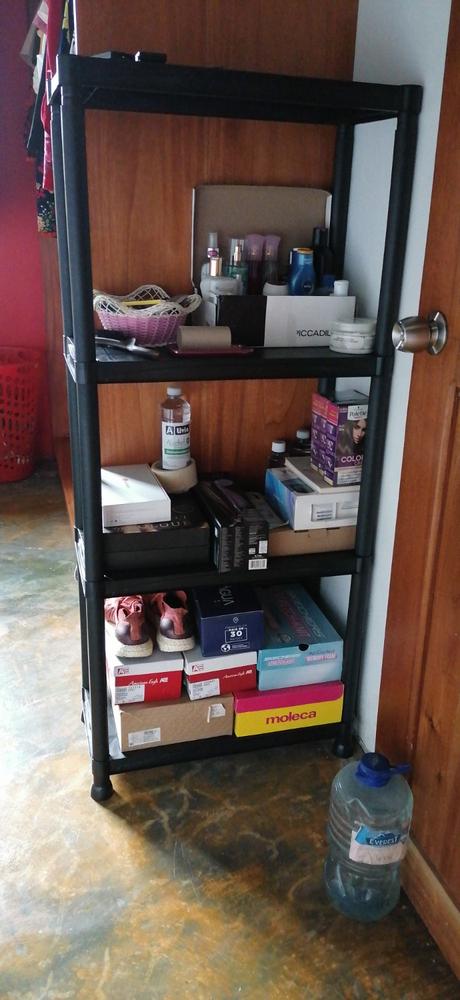 Anaquel De Plástico Negro De 4 Niveles | Do it Center Online