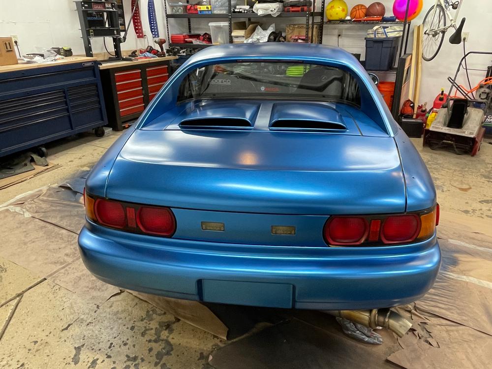 Carbon Blue Peelable Car Kit - Customer Photo From Chris