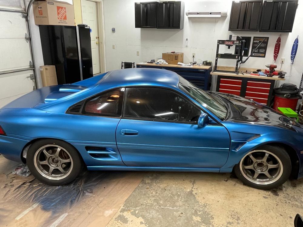 Carbon Blue Peelable Car Kit - Customer Photo From Chris