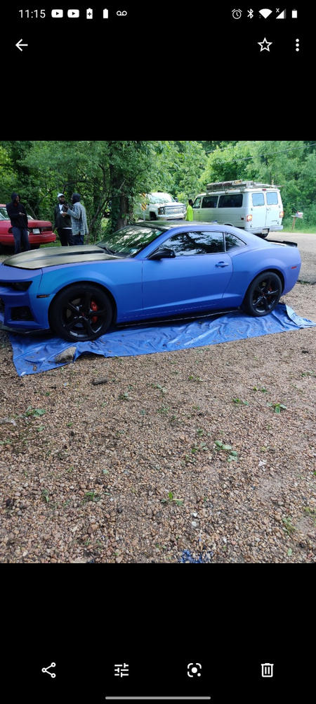 Persian Blue Peelable Car Kit - Customer Photo From George Dean