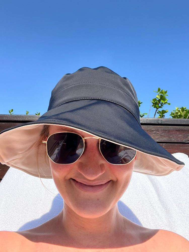 Wide Brim Beach Hat, Women's UV Protection Sun Hat UPF50+
