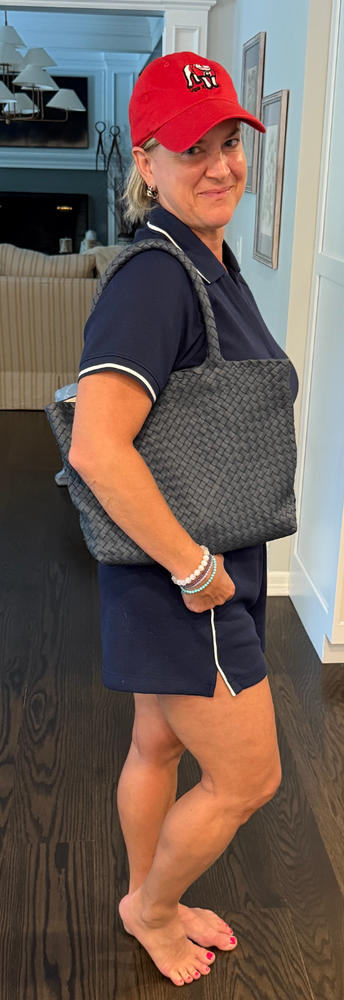 The Mini Elena Woven Handbag - Customer Photo From Maryana Winston