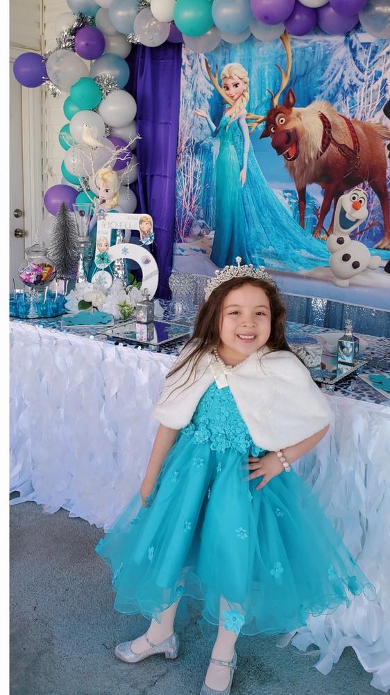 periwinkle flower girl dress