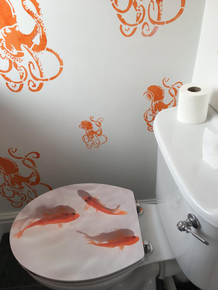 Octopus Stencil - Customer Photo From Martine O.