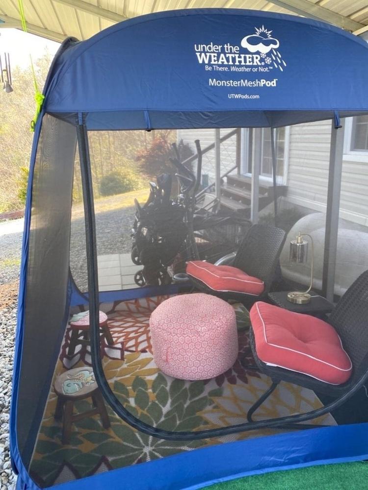 MonsterMeshPod Pop-up Tent for up to 6 People - Customer Photo From Gwen Ingle