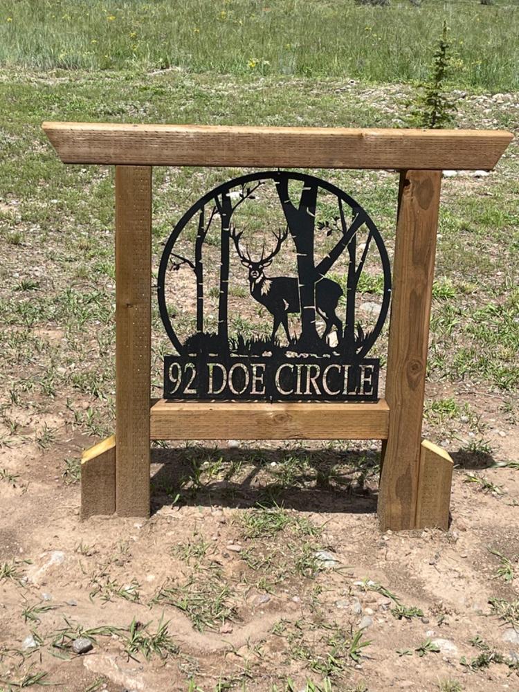 Deer Circle Monogram - Customer Photo From Fred Levin