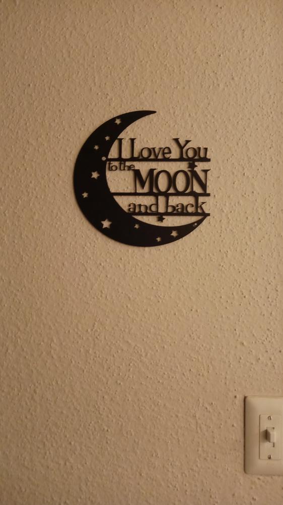 I Love You to the Moon & Back - Customer Photo From Paris Bailey