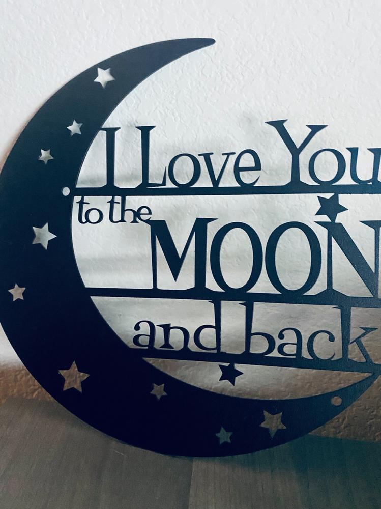 Room Thermometer Chalkboard Love You to the Moon and Back 