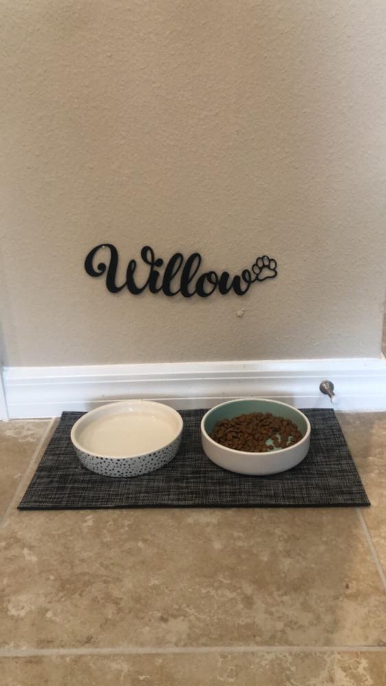 Pet Name with Paw - Customer Photo From Candice Singh