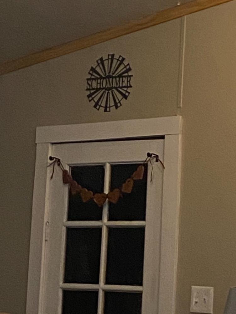 Windmill Monogram - Customer Photo From Lynda Schommer