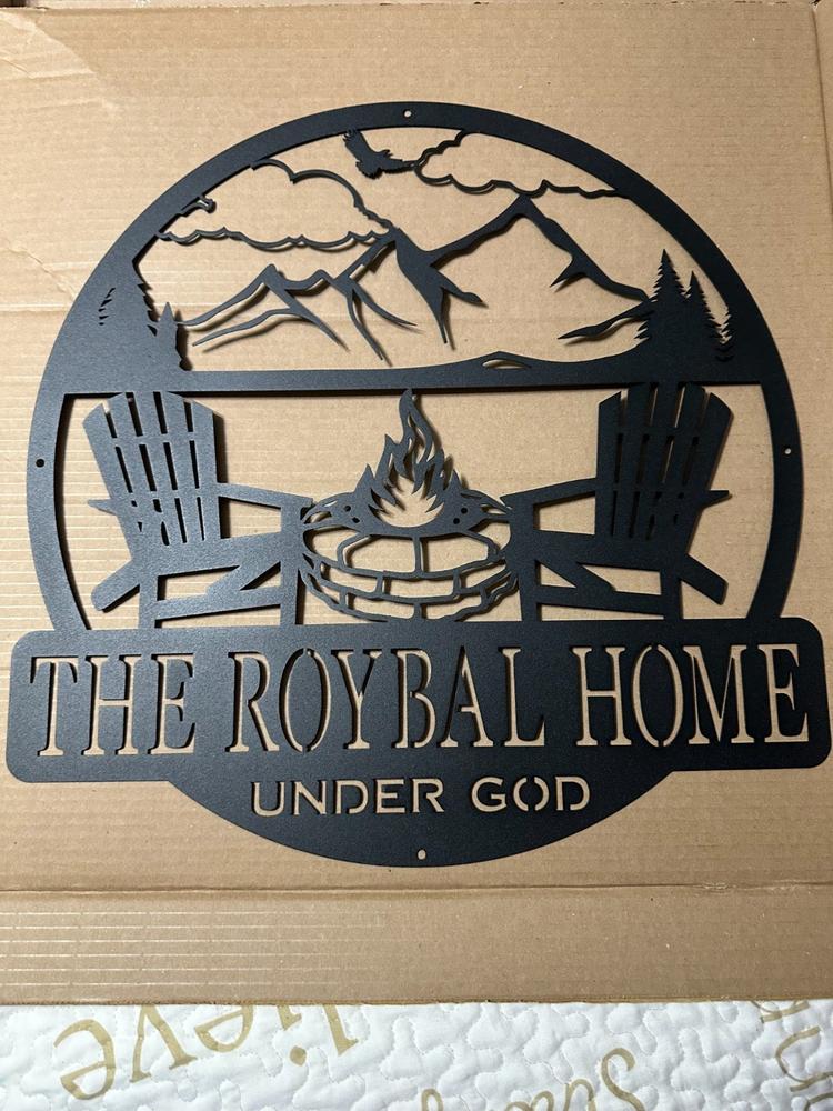 Campfire Monogram - Customer Photo From Tracie Roybal