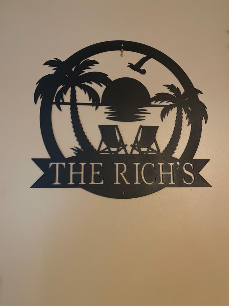 Beach Monogram - Customer Photo From Sherry Rich