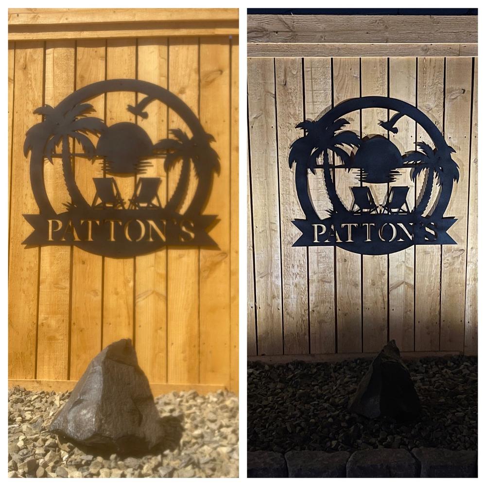 Beach Monogram - Customer Photo From Tim Patton