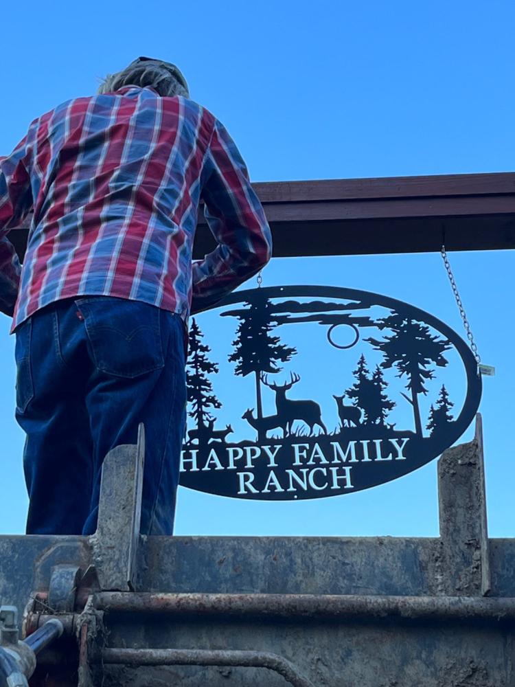 Deer Oval Monogram - Customer Photo From David Johnson