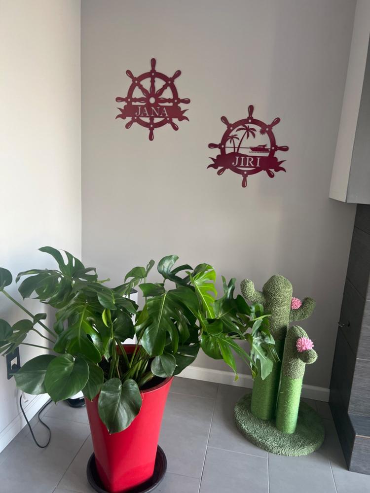 Yacht Wheel Monogram - Customer Photo From Jana Kramer