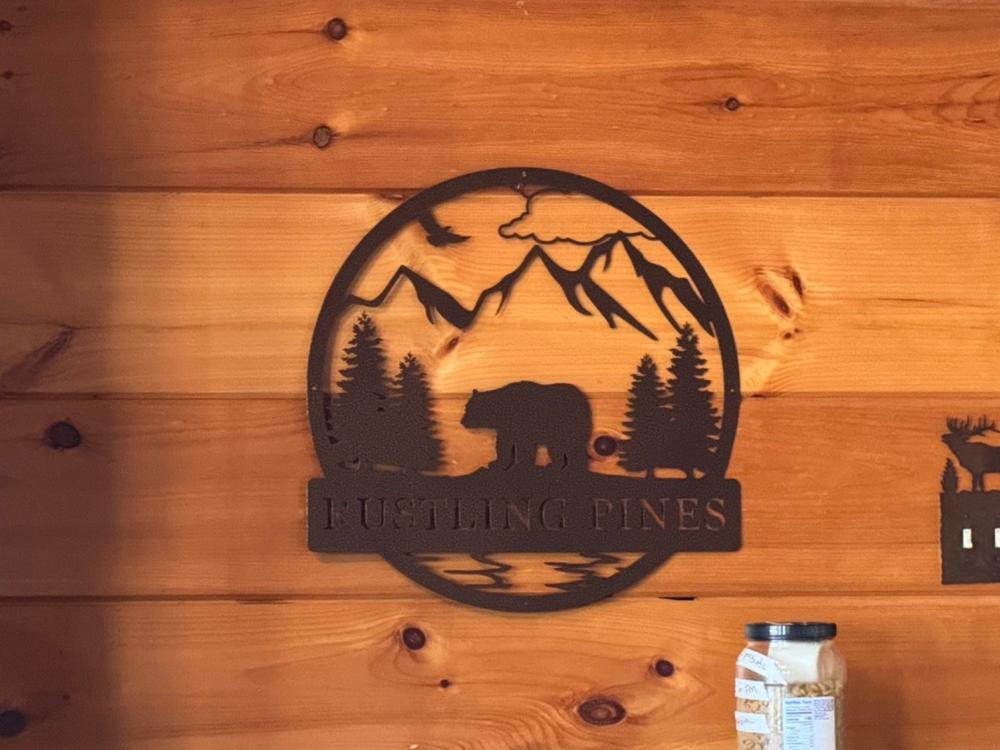 Bear Outdoor Monogram - Customer Photo From Linda Fleeson