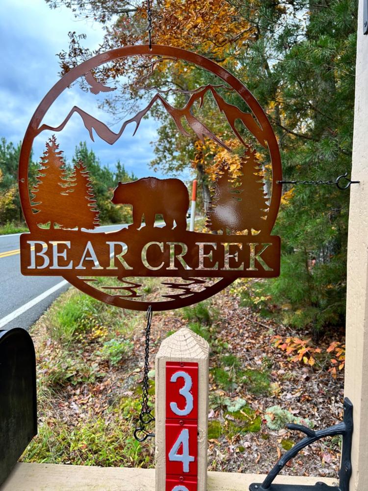 Bear Outdoor Monogram - Customer Photo From Louis Costanzo