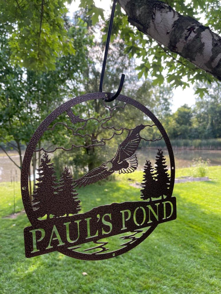 Eagle Outdoor Monogram - Customer Photo From Marla Wise